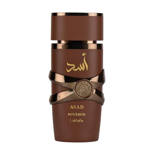 Asad Bourbon by Lattafa — perfume árabe masculino rum e baunilha