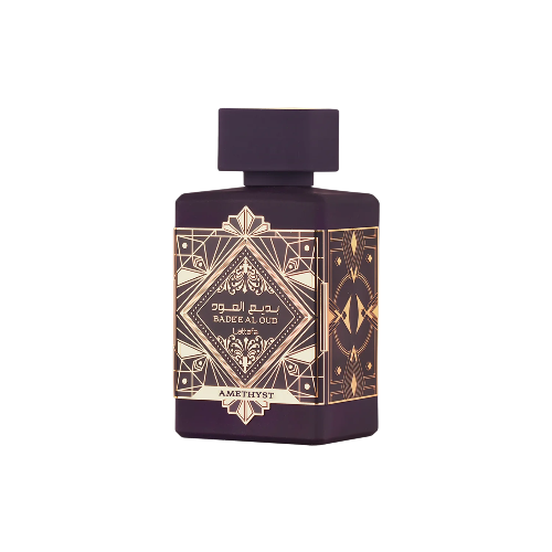 Badee Al Oud Amethyst by Lattafa — perfume árabe unissexo com oud