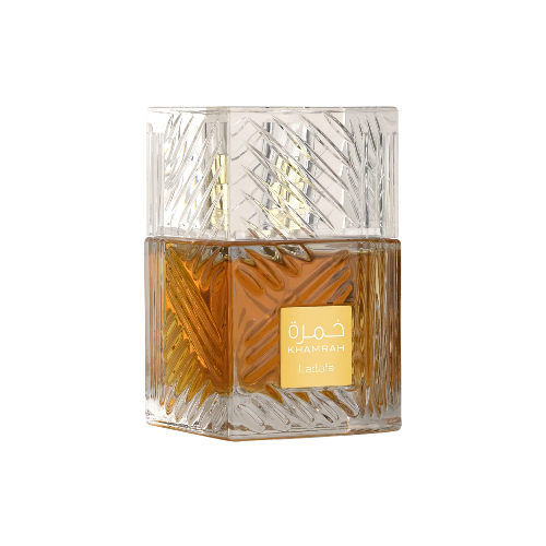 Khamrah by Lattafa — perfume árabe unissexo com oud e baunilha